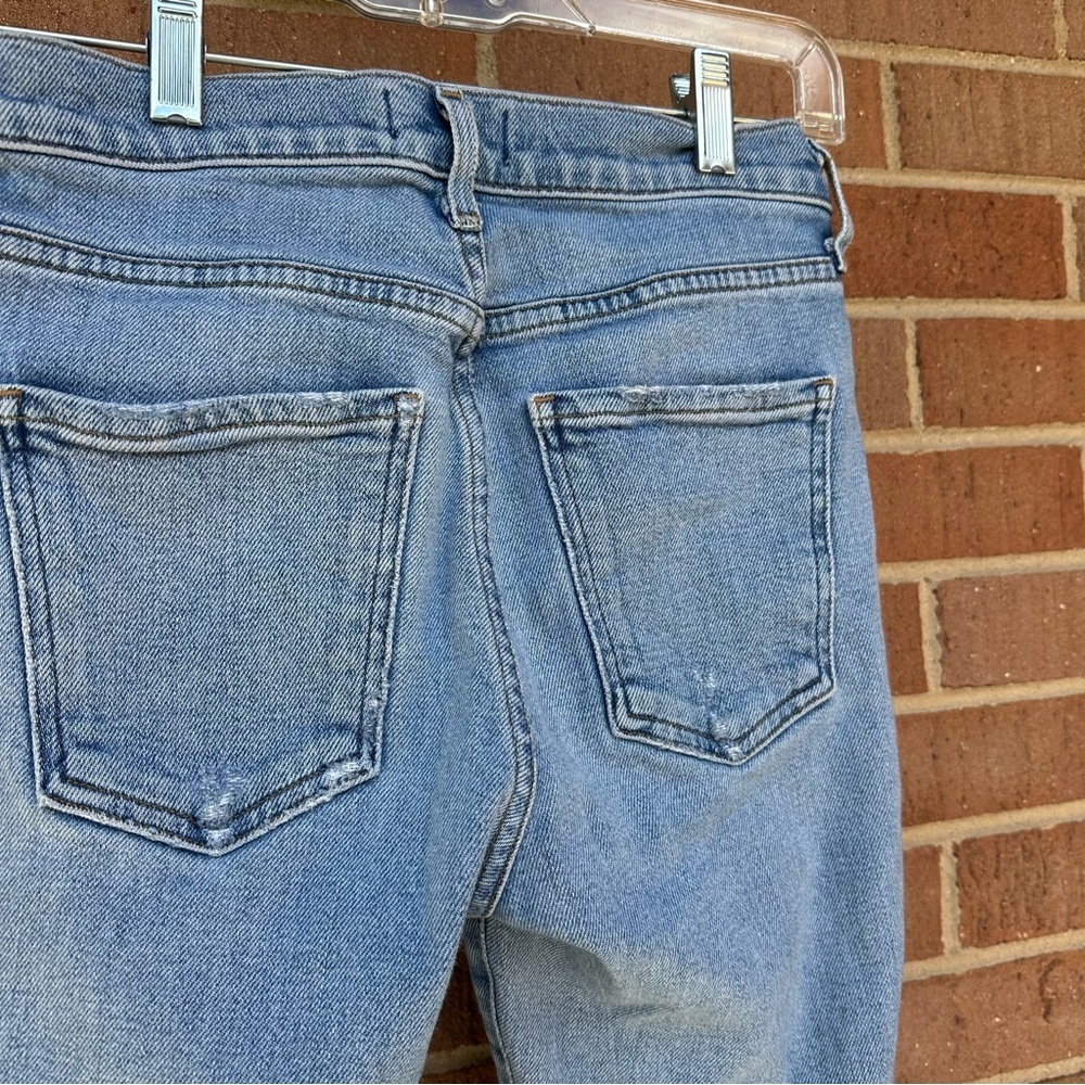 Agolde Toni Light Wash Denim Distressed Jeans Size 24 - Picture 10 of 15